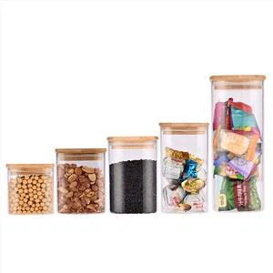 Kontenituri tal-Ħżin tal-Pantry tal-ħġieġ kwadru